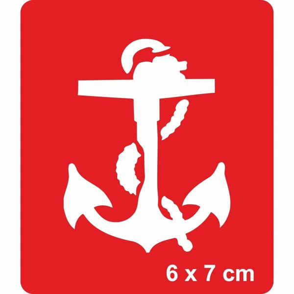 Hayallere Demir At Çapa Tattoo Geçici Dövme Şablonları Kına Kalıpları - Image 1