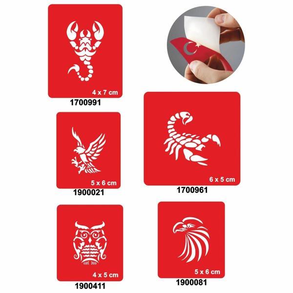 Akrepler 5'li Set Geçici Dövme Kına Şablonu - Image 1