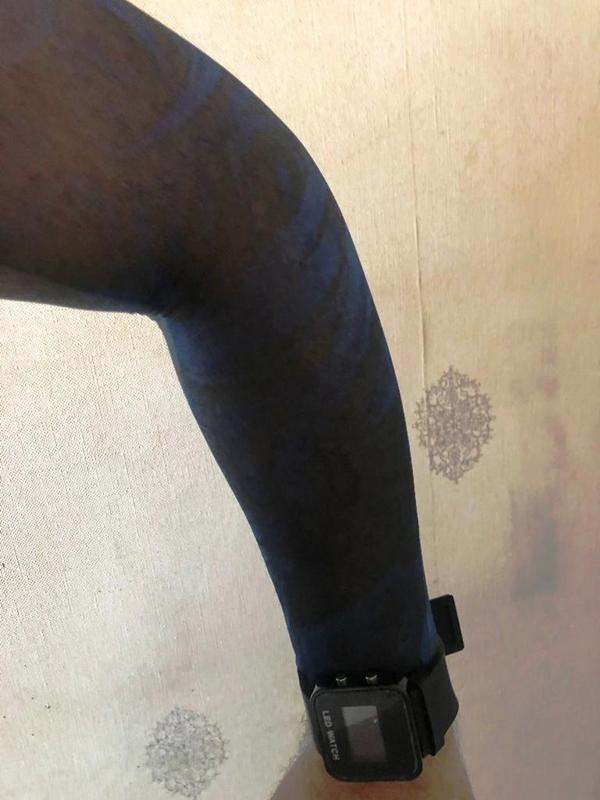 Çift Kol Giyilebilir Dövme Mavi Desenler Tattoo Sleeve - Image 1