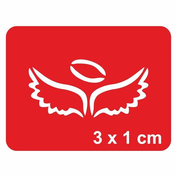 Minik Melek Kanatları Çizgisel Tattoo Geçici Dövme Şablonları Kına Kalıpları - Image 1