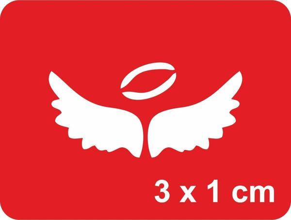 Minik Melek Kanatları Tattoo Geçici Dövme Şablonları Kına Kalıpları - Image 1