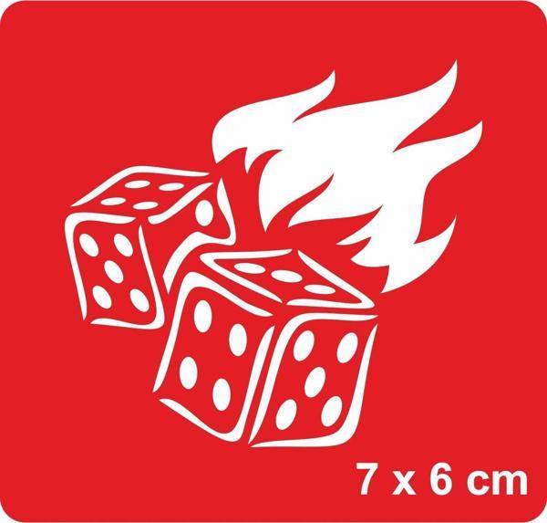 Alevli Zar Tavla  Tattoo Geçici Dövme Şablonları Kına Kalıpları - Image 1