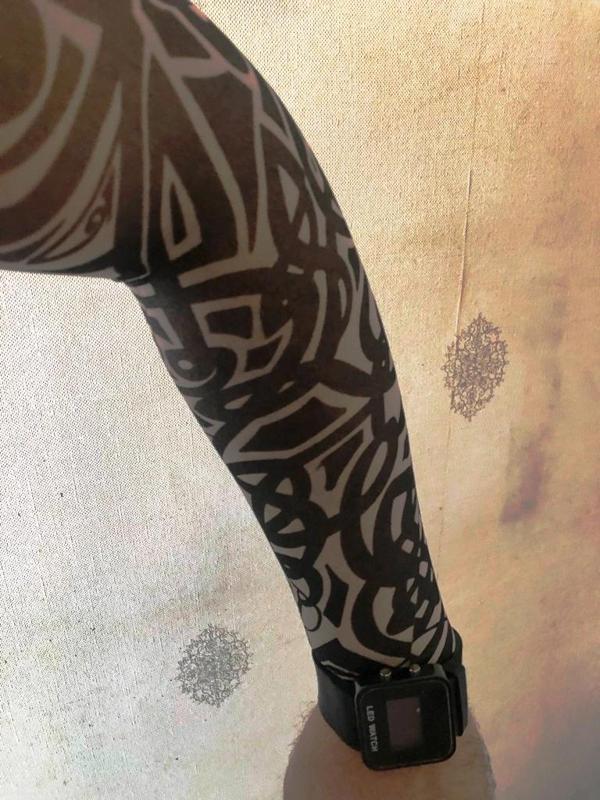 Çift Kol Giyilebilir Dövme Tribal Desenler Tattoo Sleeve - Image 1