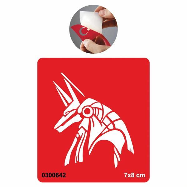 Mısır Tanrısı Seth Tattoo Geçici Dövme Şablonları Kına Kalıpları - Image 1