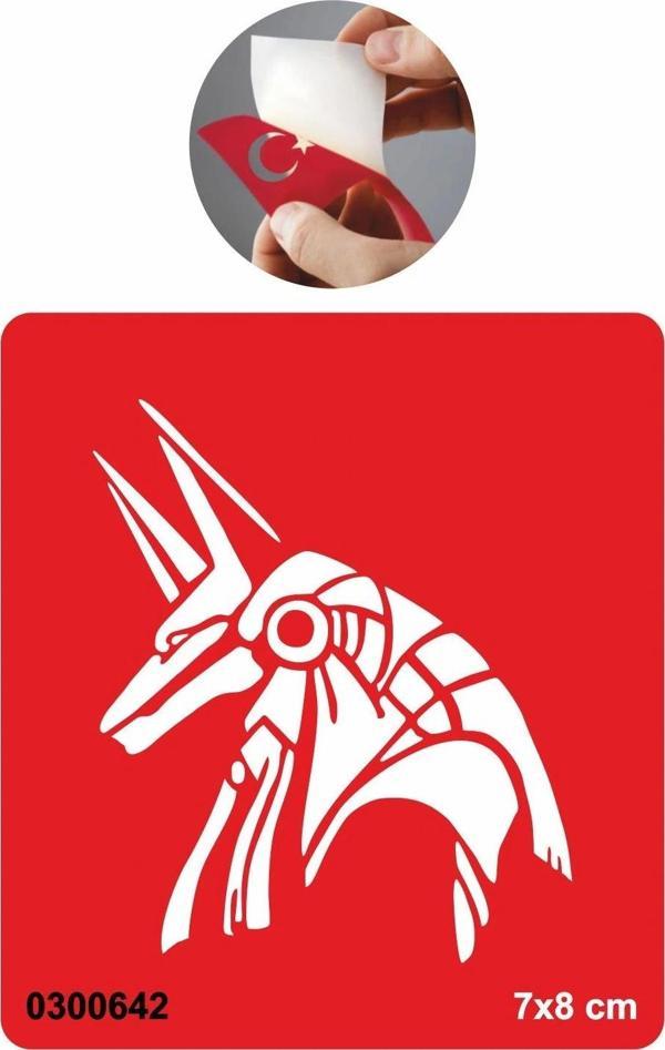 Mısır Tanrısı Seth Tattoo Geçici Dövme Şablonları Kına Kalıpları - Image 1