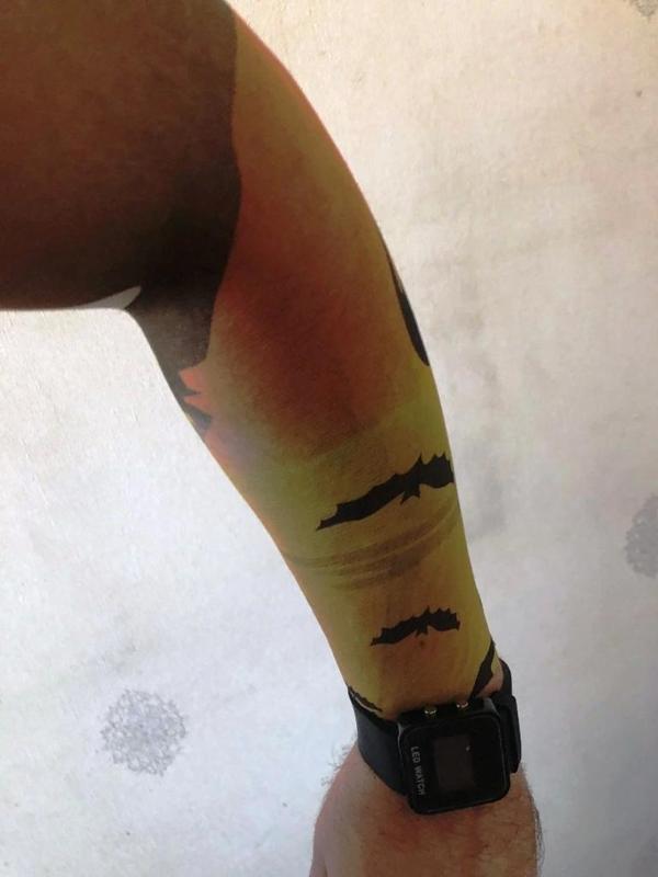 Çift Kol Giyilebilir Dövme Yarasa Tattoo Sleeve - Image 1