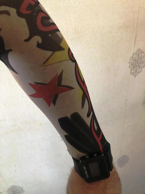 Çift Kol Giyilebilir Dövme Yıldız Desenler Tattoo Sleeve - Image 1