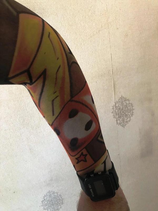 Çift Kol Giyilebilir Dövme Zarlı Desenler Tattoo Sleeve - Image 1