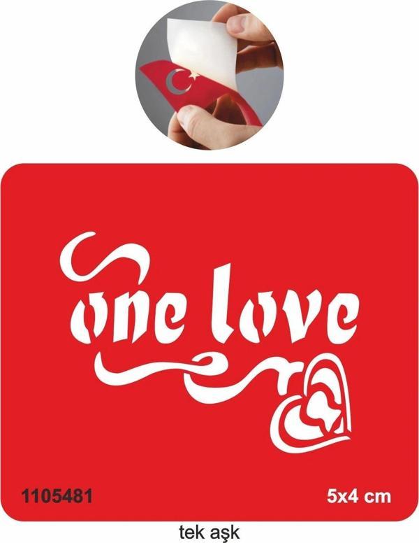 Tek Aşk Tattoo Geçici Dövme Şablonları Kına Kalıpları - Image 1