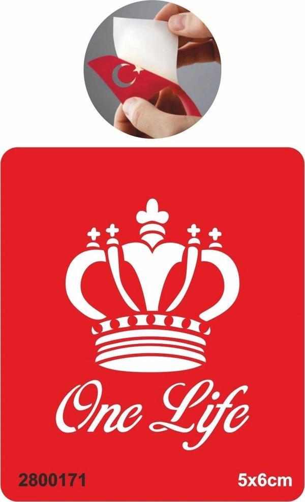 Tek Hayat Taç Tattoo Geçici Dövme Şablonları Kına Kalıpları - Image 1