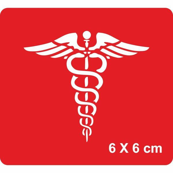 Tıp Sembolü-Caduceus(Kadüse) Tattoo Geçici Dövme Şablonları Kına Kalıpları - Image 1