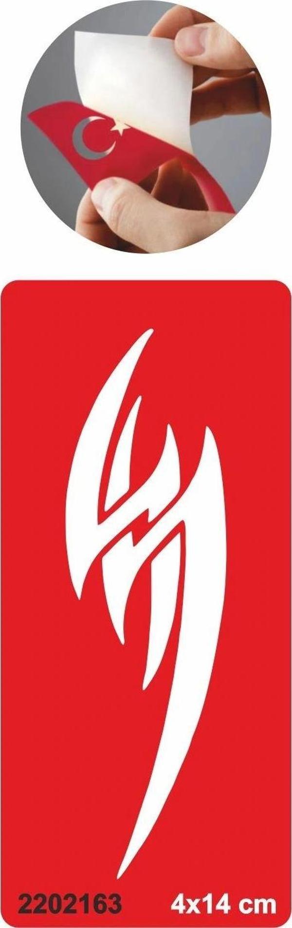 Tribal  Büyük Şimşek Tattoo Geçici Dövme Şablonları Kına Kalıpları - Image 1