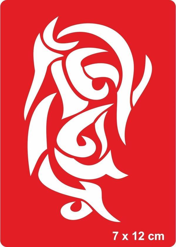 Tribal 201 Tattoo Geçici Dövme Şablonları Kına Kalıpları - Image 1