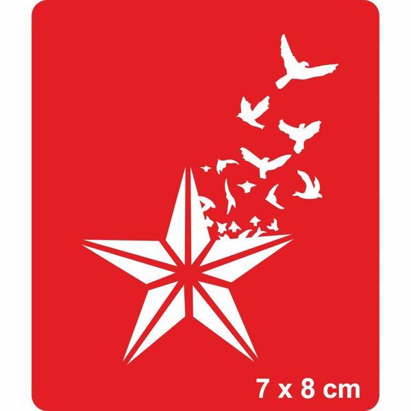 Asi Yıldız Tattoo Geçici Dövme Şablonları Kına Kalıpları - Image 1