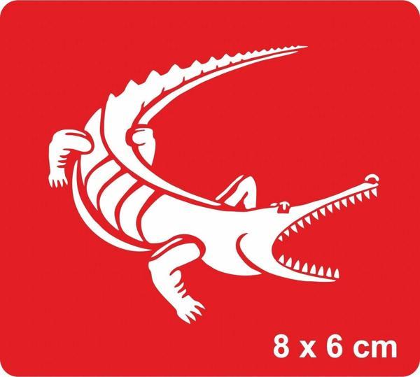 Nehirde Hint Timsah Tattoo Geçici Dövme Şablonları Kına Kalıpları - Image 1