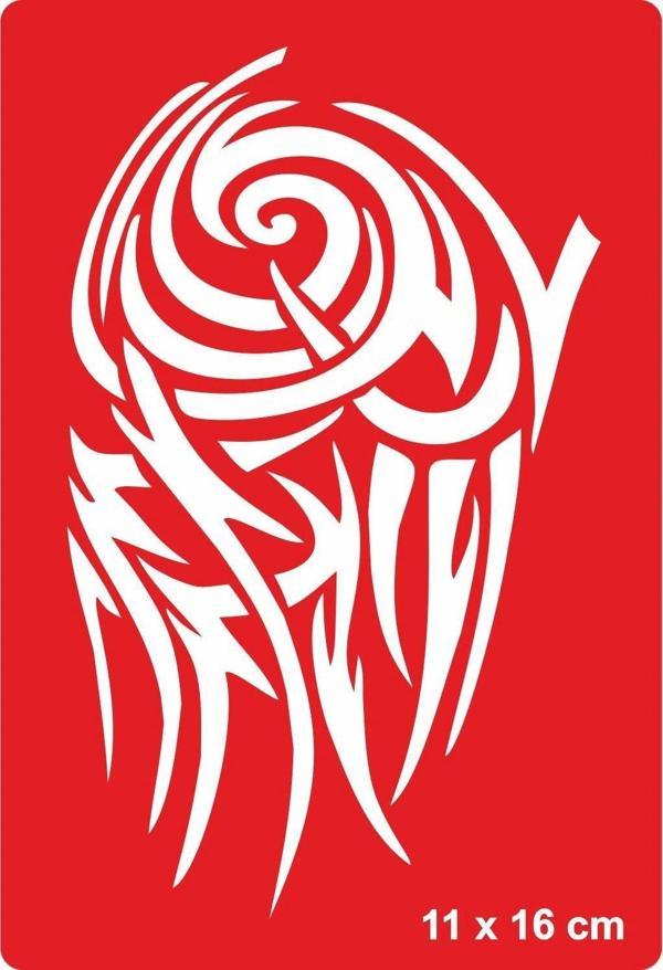 Tribal 205 Tattoo Geçici Dövme Şablonları Kına Kalıpları - Image 1