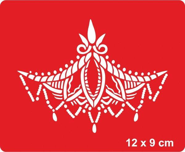 Dantel Motifi 257 Tattoo Geçici Dövme Şablonları Kına Kalıpları - Image 1