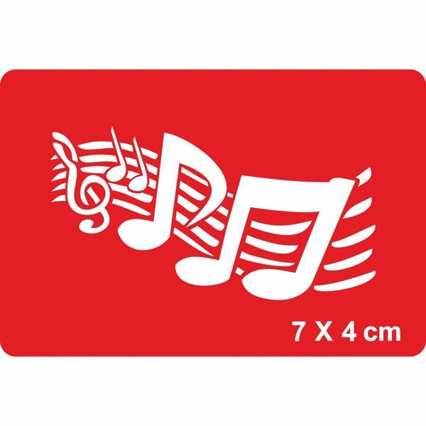 Notaların Dansı Tattoo Geçici Dövme Şablonları Kına Kalıpları - Image 1