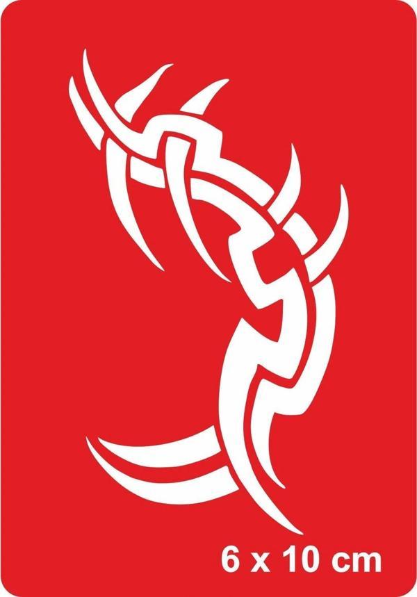 Tribal 67 Tattoo Geçici Dövme Şablonları Kına Kalıpları - Image 1