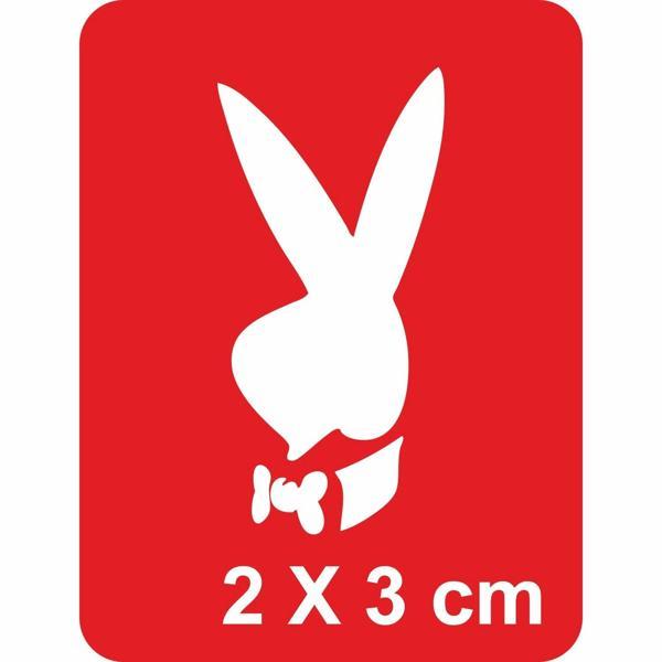 Aşk Tavşanı Playboy Tattoo Geçici Dövme Şablonları Kına Kalıpları - Image 1