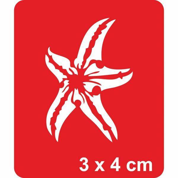Deniz Yıldızı Tattoo Geçici Dövme Şablonları Kına Kalıpları - Image 1