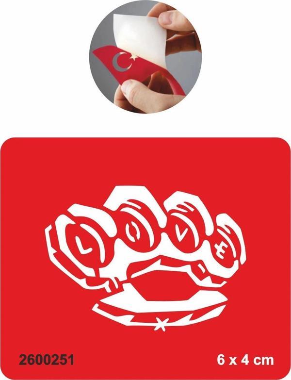 Aşkın Yumruğu Muşta  Tattoo Geçici Dövme Şablonları Kına Kalıpları - Image 1