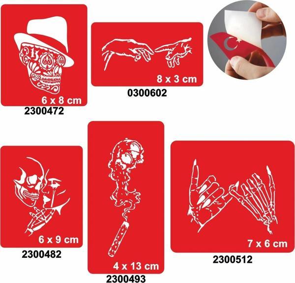 Kafatası Modelleri Dövme Şablonu Kına Deseni - Image 1