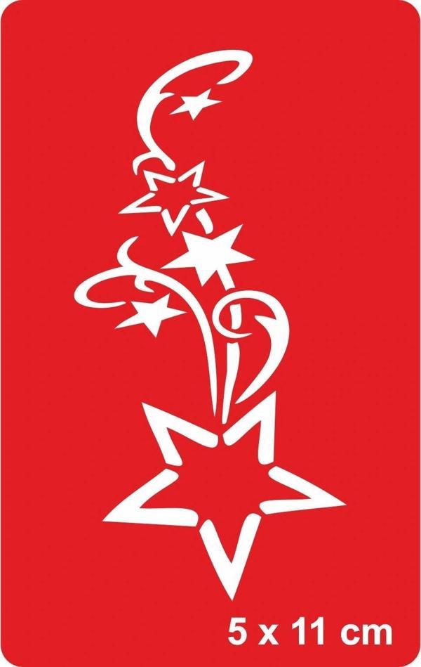 Orient Yıldızı-1 Tattoo Geçici Dövme Şablonları Kına Kalıpları - Image 1