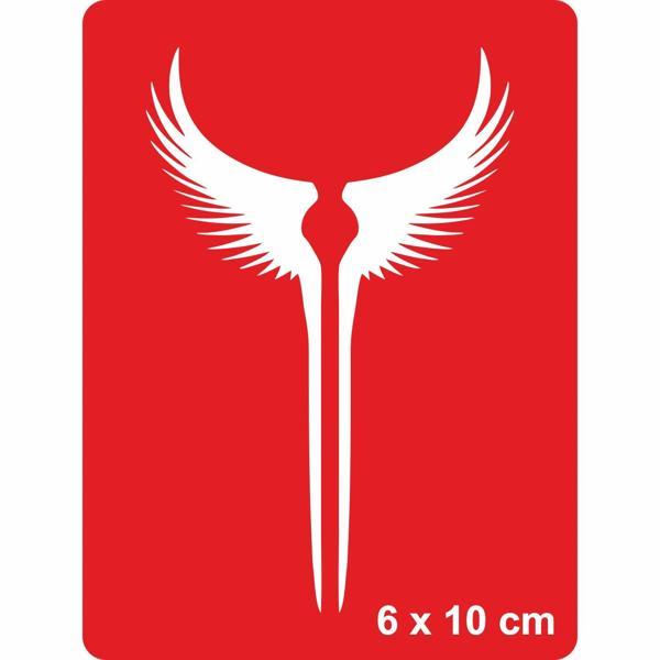 Dev Kanatlar Tattoo Geçici Dövme Şablonları Kına Kalıpları - Image 1