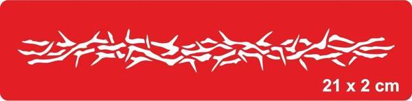 Dikenli Teller Tattoo Geçici Dövme Şablonları Kına Kalıpları - Image 1