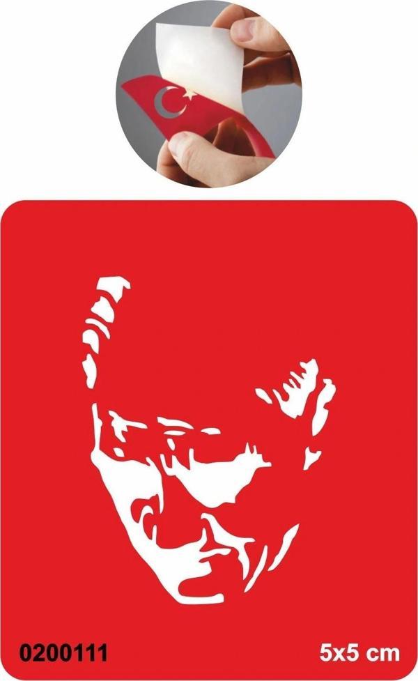 Atatürk Geçici Dövme Kına Şablonu Tattoo Geçici Dövme Şablonları Kına Kalıpları - Image 1