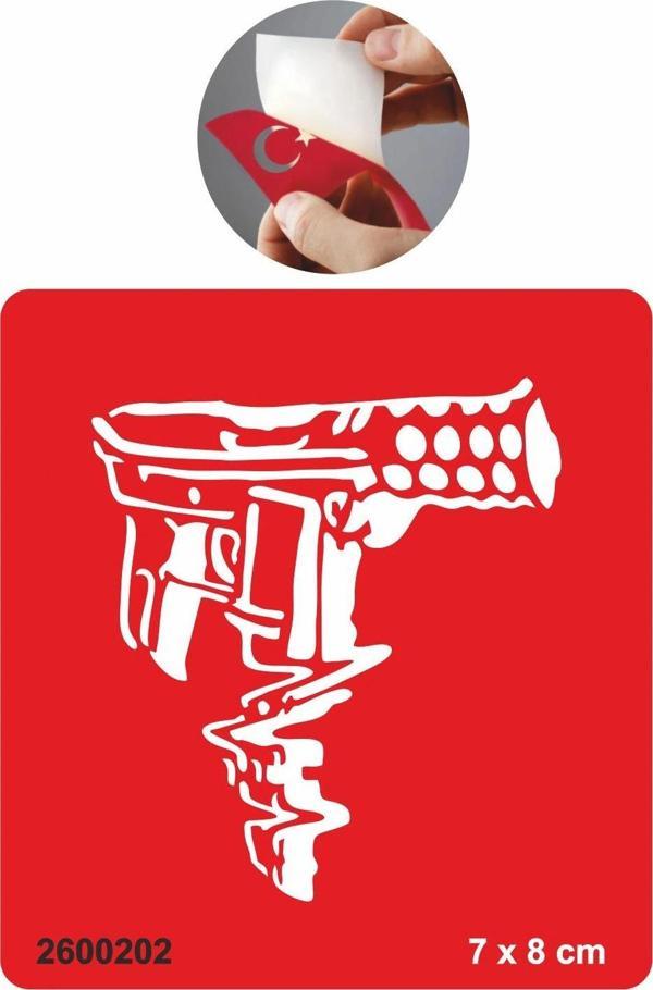 Otomatik Taramalı Silah  Tattoo Geçici Dövme Şablonları Kına Kalıpları - Image 1