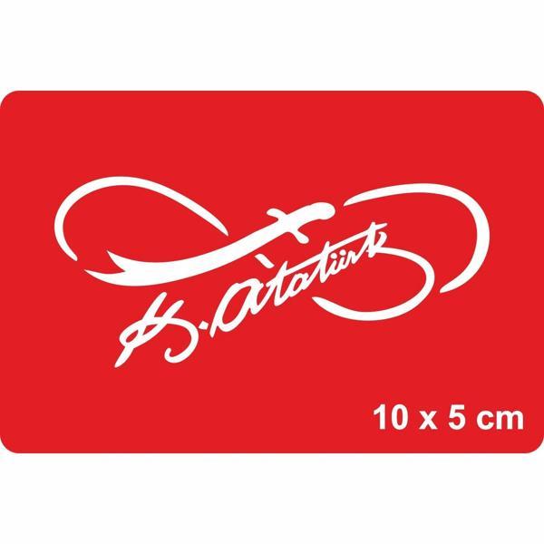 Atatürk İmzası-4 Tattoo Geçici Dövme Şablonları Kına Kalıpları - Image 1