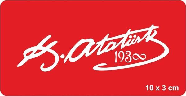 Atatürk İmzası-5 Tattoo Geçici Dövme Şablonları Kına Kalıpları - Image 1