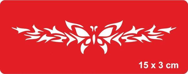 Doğadaki Kelebek Tattoo Geçici Dövme Şablonları Kına Kalıpları - Image 1