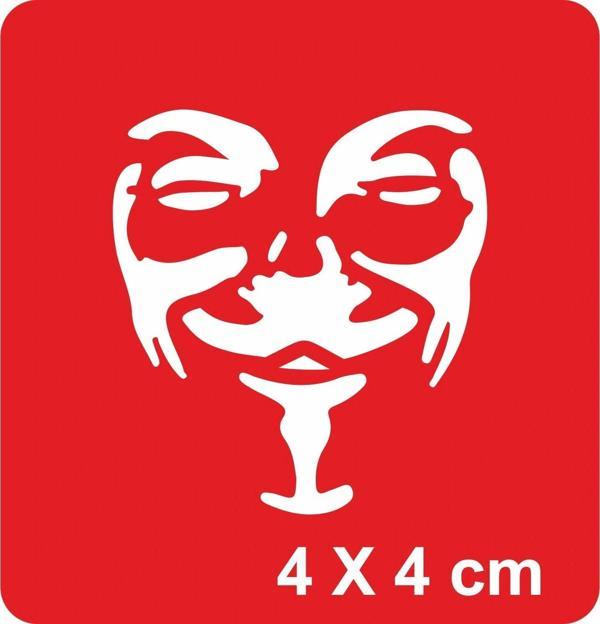 Özgürlük Savaşçısı Vendetta Tattoo Geçici Dövme Şablonları Kına Kalıpları - Image 1