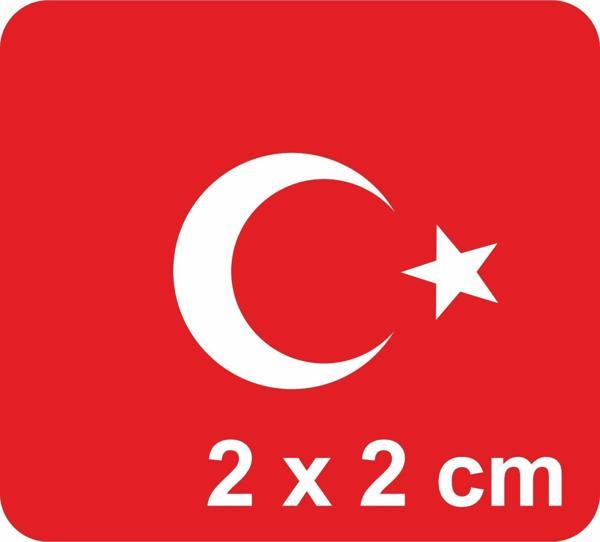 Ay Yıldız-4 Türk Bayrağı  Tattoo Geçici Dövme Şablonları Kına Kalıpları - Image 1