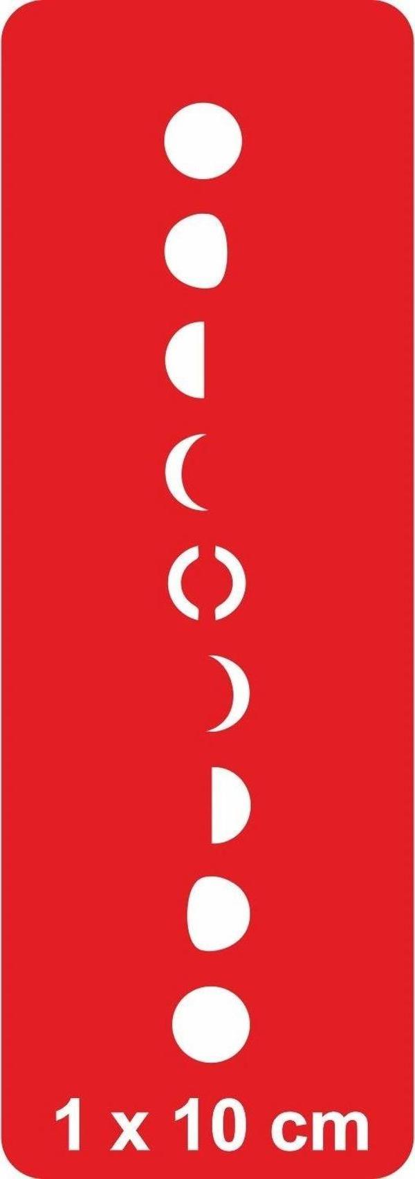 Ayın Evreleri-1 Tattoo Geçici Dövme Şablonları Kına Kalıpları - Image 1