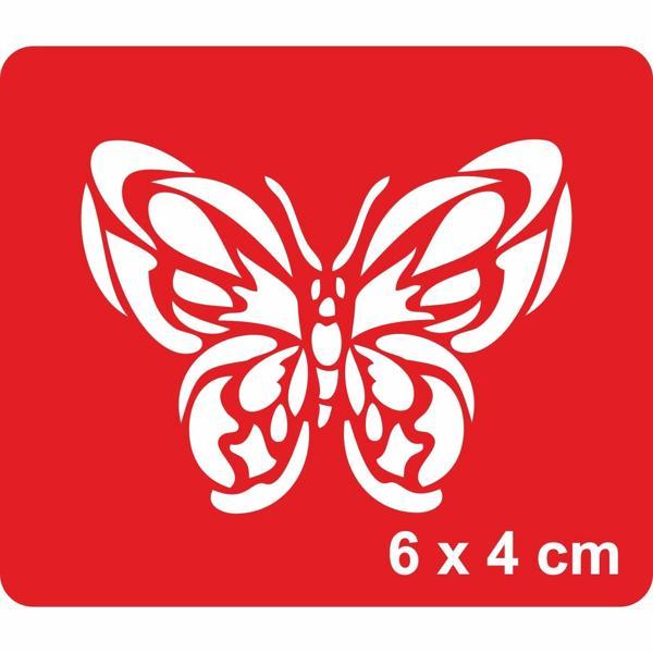 Papyon Kelebek-1 Tattoo Geçici Dövme Şablonları Kına Kalıpları - Image 1