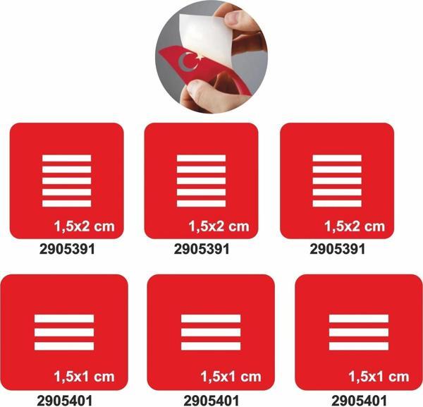 Parmak İçin Çizgi Deseni Set Geçici Dövme Kına Şablonu - Image 1