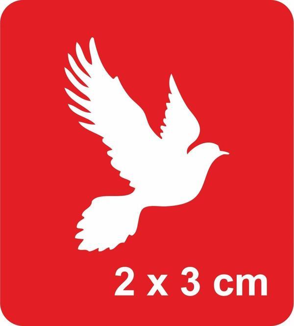 Barış Güvercini-1 Tattoo Geçici Dövme Şablonları Kına Kalıpları - Image 1
