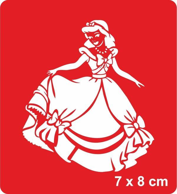 Prenses KIz Tattoo Geçici Dövme Şablonları Kına Kalıpları - Image 1