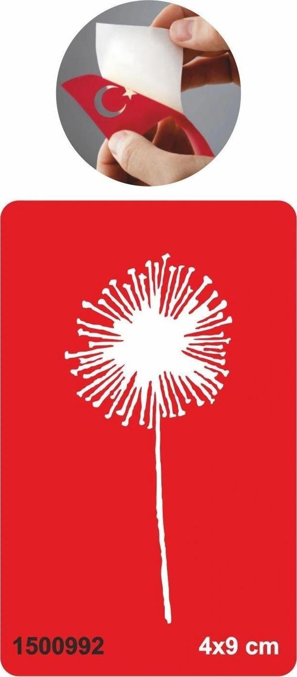 Püf-Çiçeği-Karahindiba Tattoo Geçici Dövme Şablonları Kına Kalıpları - Image 1