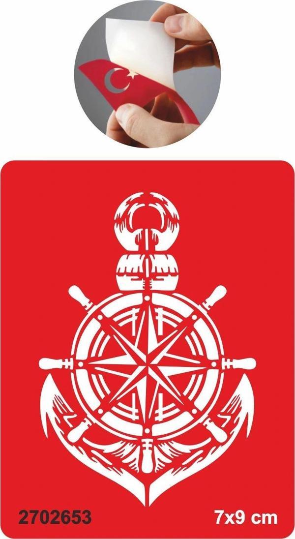 Pusula Dümen Çapa  Tattoo Geçici Dövme Şablonları Kına Kalıpları - Image 1