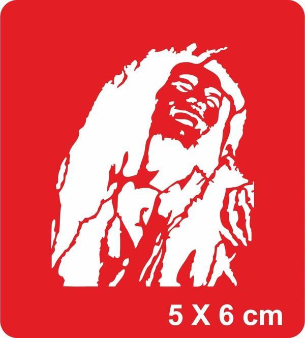 Reggae Efanesi Bob Marley Tattoo Geçici Dövme Şablonları Kına Kalıpları - Image 1