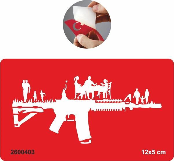 Keleş Silah ve Yaşam Geçici Dövme Tattoo Geçici Dövme Şablonları Kına Kalıpları - Image 1
