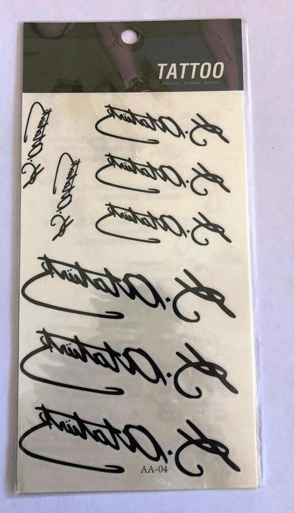 Kemal Atatürk İmza Yapıştırma Sticker Dövme Geçici Dövme Temporary Tattoos - Image 1