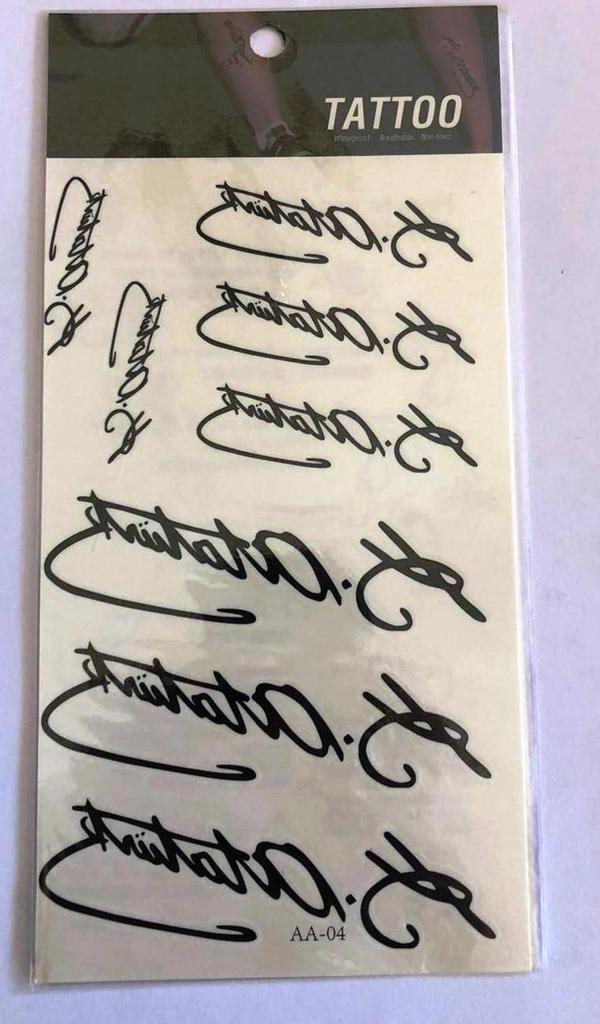 Kemal Atatürk İmza Yapıştırma Sticker Dövme Geçici Dövme Temporary Tattoos - Image 1