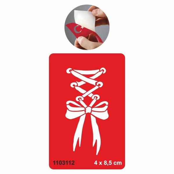 Romantik Fiyonk Tattoo Geçici Dövme Şablonları Kına Kalıpları - Image 1