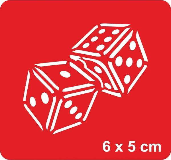 Kemik Zar  Tattoo Geçici Dövme Şablonları Kına Kalıpları - Image 1